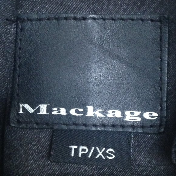Mackage - Black Leather Jacket - Picture 7 of 8